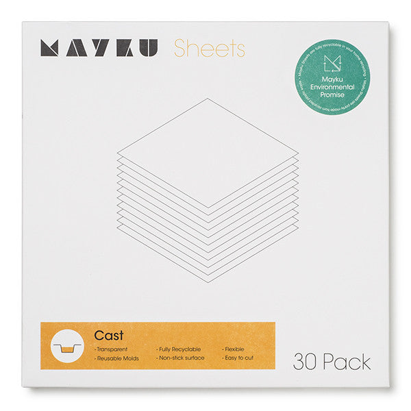 Mayku transparent cast sheets, 0.5mm (30-pack)