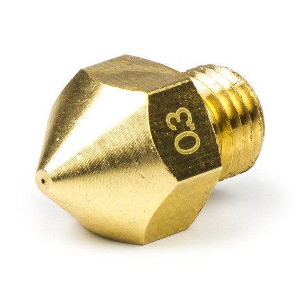 Nozzle mm | M6x.75 | mm filament | brass (123-3D own brand)