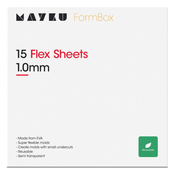 Mayku transparent flex sheets, 1mm (15-sheets)