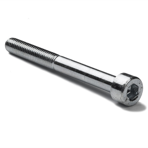 Zinc-plated metal cylinder head hex screw, M5 x 60mm (50-pack)