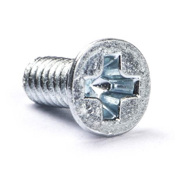 Zinc-plated metal countersunk head screw, M2 x 5mm (100-pack)