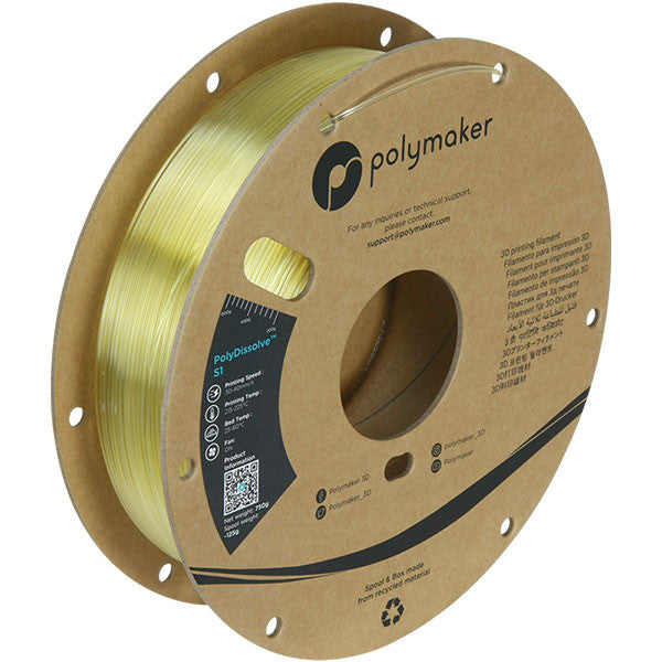 Polymaker PolyDissolve S1 Filament Natural 1.75mm 0.75kg