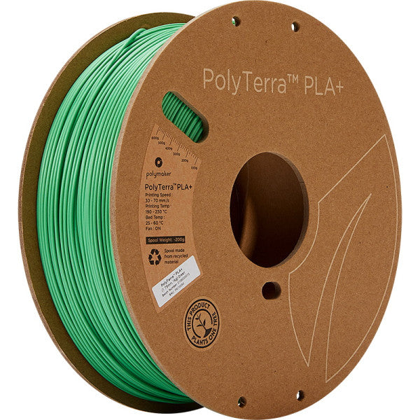 Polymaker PolyTerra PLA+ Filament Green 1.75mm 1kg
