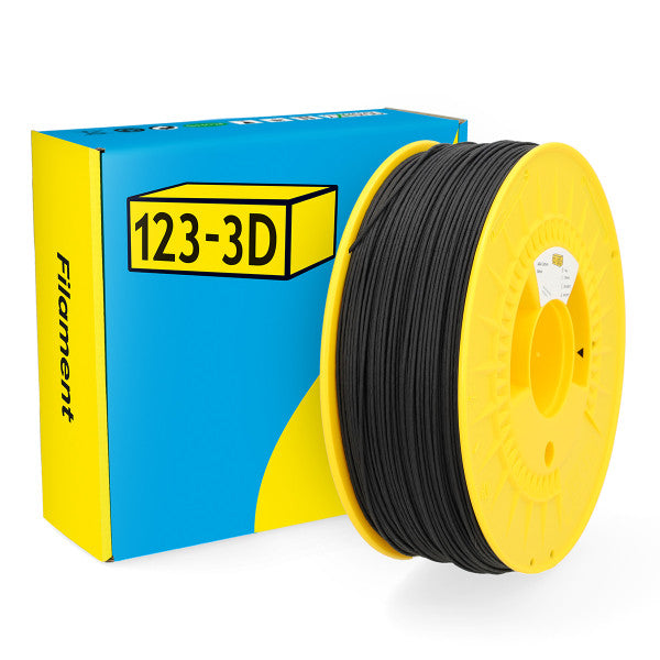 123-3D ASA CF10 Filament Black 1.75mm 1kg