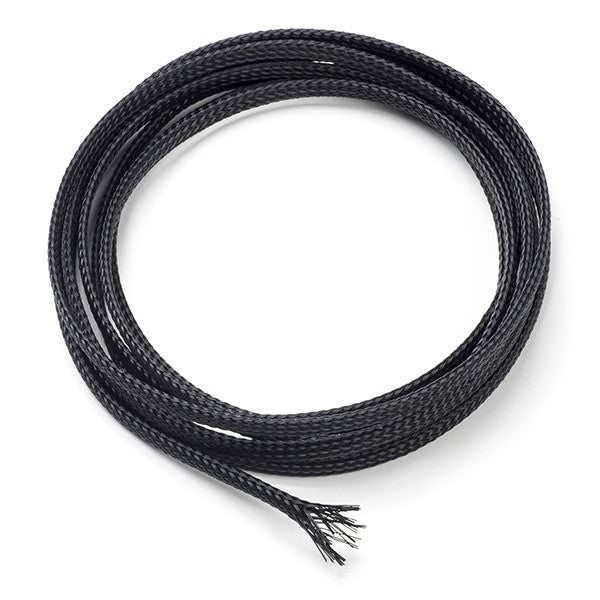 Braided sleeving 4 mm black