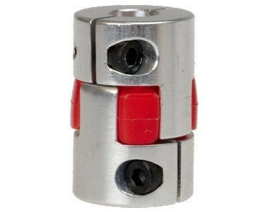 XB D20L30 semi-flexible motor coupling, 6.35mm x 8mm