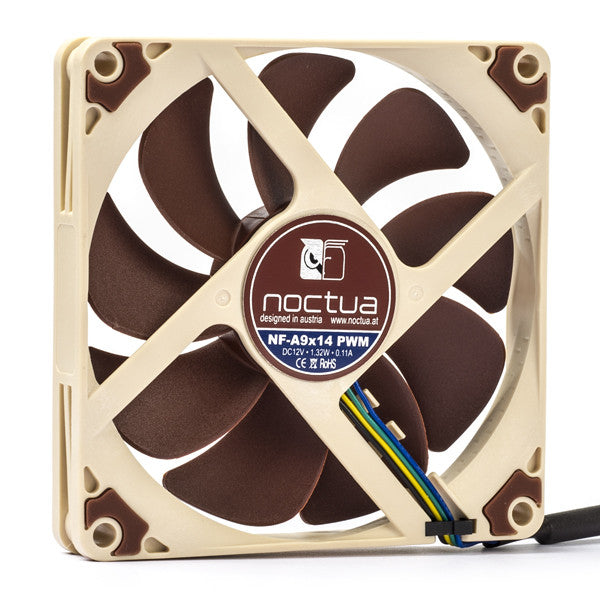 Noctua NF-A9x14 4-pin axial 12V PWM fan, 92mm x 92mm x 14mm