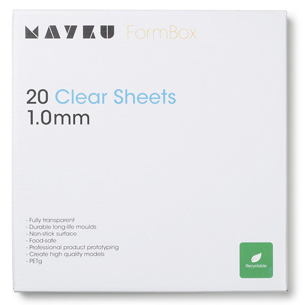 Mayku clear sheets, 1mm (20-pack)