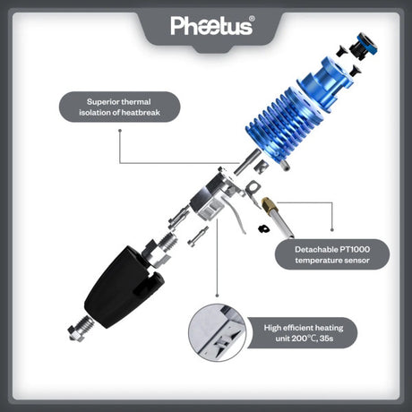 Phaetus Rapido Plus Hotend 2 UHF Black