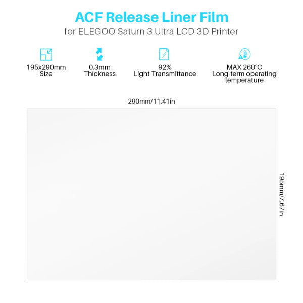 Elegoo Saturn 3 Ultra ACF Film (5 pcs)