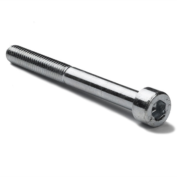 Zinc-plated metal cylinder head hex screw, M4 x 50mm (50-pack)