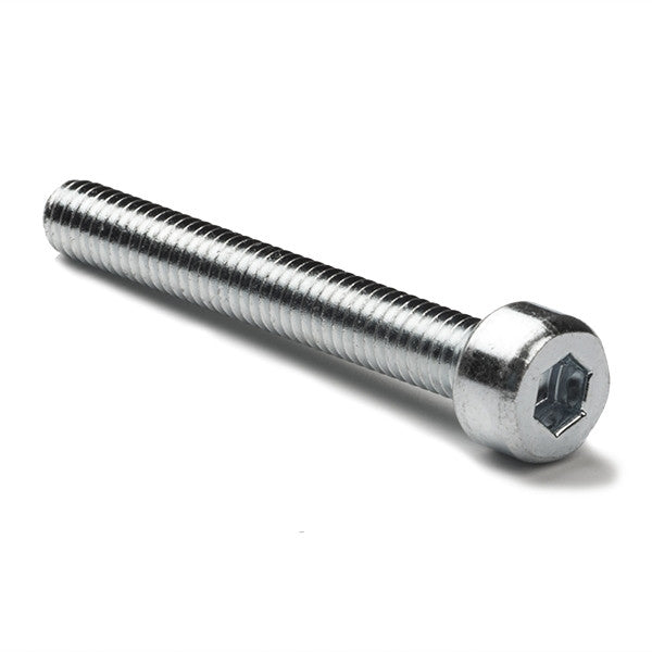 Zinc-plated metal cylinder head hex screw, M5 x 30mm (50-pack)