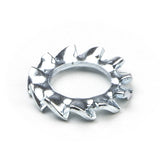 Zinc-plated serrated lock washer