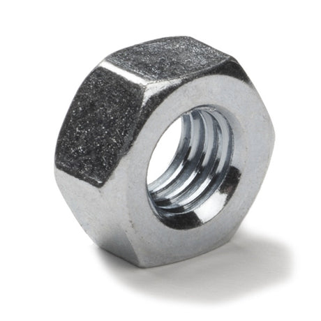 Zinc-plated hex nut, low profile