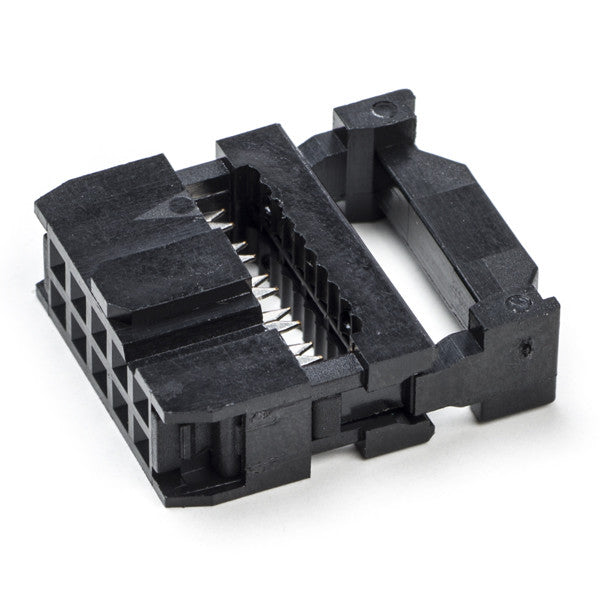 Flat cable connector 10 pins without strain relief