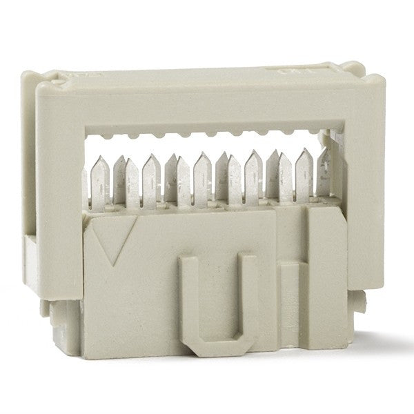 Flat cable connector 6 pins without strain relief