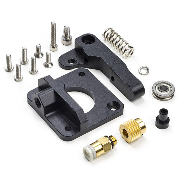 Aluminium MK8 Bowden black right extruder upgrade kit