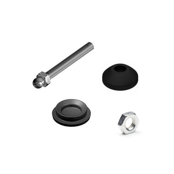 Rubber adjustable foot with M5 thread