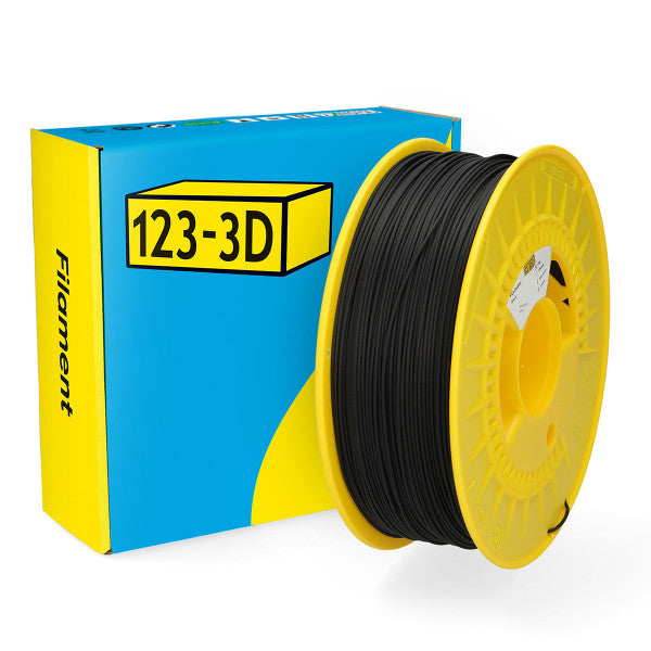 123-3D PLA CF10 Filament Black 1.75mm 1kg