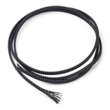 Braided sleeving 4 mm black