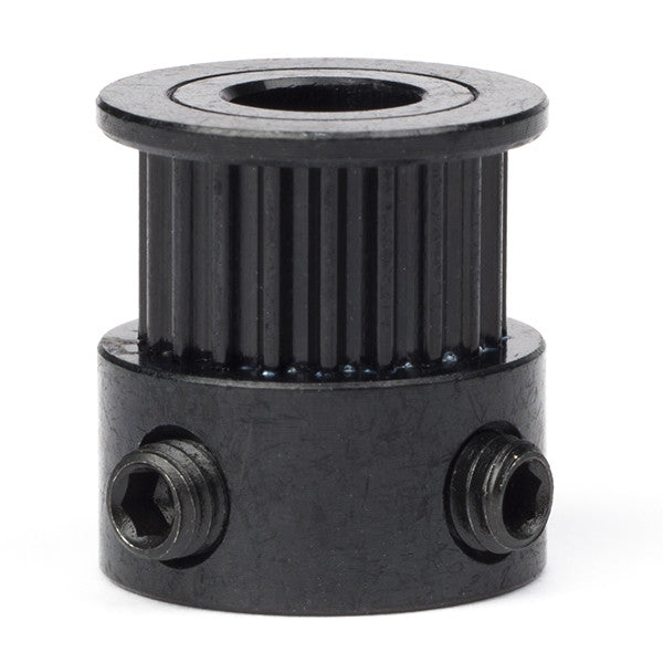 Black GT2 timing belt pulley 20 teeth 6mm belt 6.35mm bore GT2 20T W6 B6.35