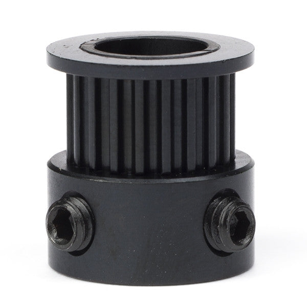 Black GT2 timing belt pulley, 20 teeth, 6mm belt, 8mm bore GT2 20T W6 B8