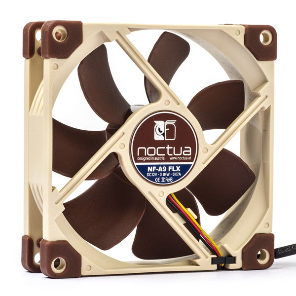 Noctua NF-A9 3-pin axial 12V FLX fan, 92mm x 92mm x 25mm