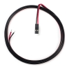 2-wire cable red / black with female connector, 1m