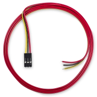 123-3D 3-wire cable red / black / yellow with 1 connector, 1m  DDK00004