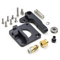 123-3D Aluminium MK8 Bowden black right extruder upgrade kit  DEX00013