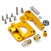 123-3D Aluminium MK8 Bowden gold right extruder upgrade kit  DEX00015