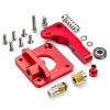 123-3D Aluminium MK8 Bowden red left extruder upgrade kit  DEX00010 - 1