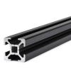 Aluminium profile 2020 black, 1m length (123-3D brand)