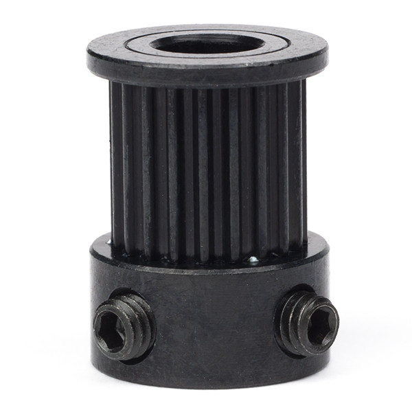 123-3D Black GT2 timing belt pulley, 20 teeth, 9mm, belt, 6.35mm bore GT2 20T W9 B6.35  DME00098 - 1