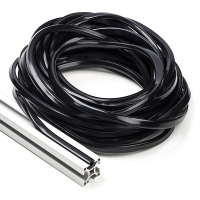 123-3D Black slot cover 8mm for 3030 profile (10 metres)  DFC00175
