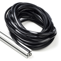 123-3D Black slot cover 8mm for 3030 profile (15 metres)  DFC00176