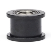 Black timing belt idler pulley, 6mm belt, 5mm bore