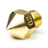 Creality M6x.75 brass nozzle, 0.20mm (123-3D version)