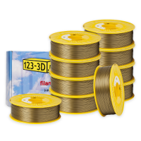 123-3D Filament 10-pack bronze 1.75mm PLA 1.1kg  DFE20335