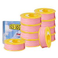 123-3D Filament 10-pack light pink 1.75mm PLA 1.1kg  DFE20339