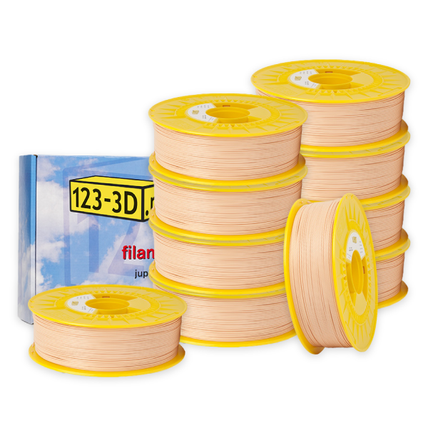 123-3D Filament 10-pack nude 1.75mm PLA 1.1kg  DFE20337 - 1
