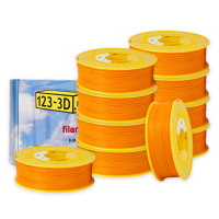123-3D Filament 10-pack orange 1.75mm PLA 1.1kg  DFE20329