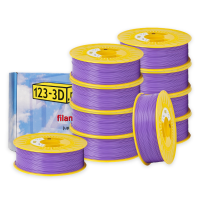 123-3D Filament 10-pack purple 1.75mm PLA 1.1kg  DFE20336