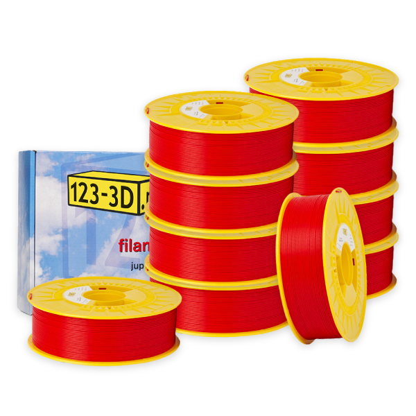 123-3D Filament 10-pack red 1.75mm PLA 1.1kg  DFE20325 - 1