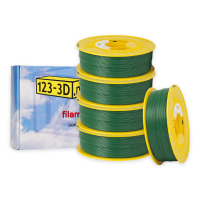 123-3D Filament 5-pack green 1.75mm PLA 1.1kg  DFE20311