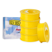 123-3D Filament 5-pack yellow 1.75mm PLA 1.1kg  DFE20307