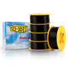 123-3D Filament Bulk Pack 5 x Black PLA 1.75mm 1.1kg (New Improved)  DFE00050
