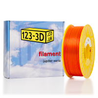 123-3D Filament Fluorescent Orange 1.75mm PLA 1.1kg (New Improved)  DFP01064