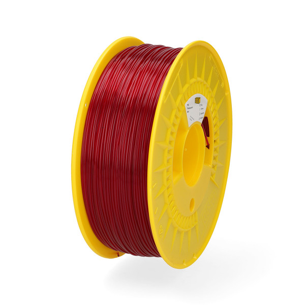 123-3D Filament PC Transparent Red 1.75 mm 1 kg  DHM00203 - 2