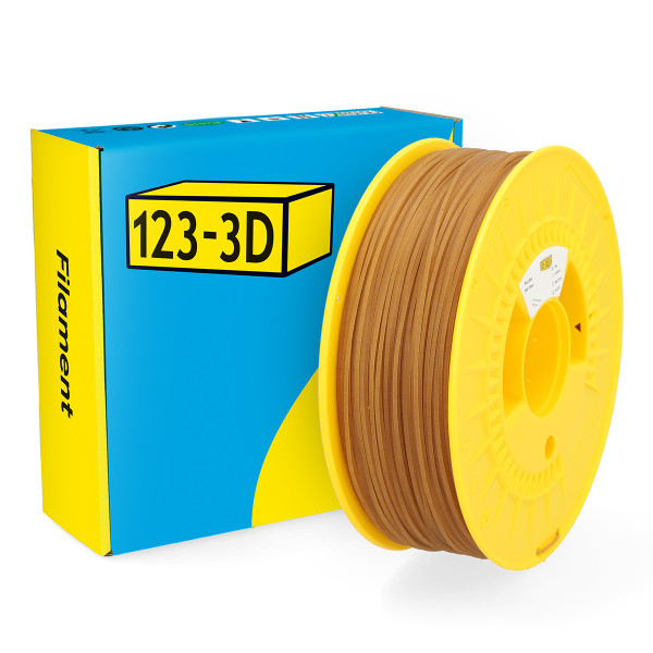 123-3D Filament PLA Bio Linen Brown 1.75mm 1kg  DHM00122 - 1